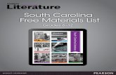 South Carolina Free Materials List - Pearson Schoolassets.pearsonschool.com/asset_mgr/current/20145... · South Carolina Free Materials List Grades 6–12. ... A Wrinkle in Time *