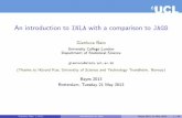 Anintroductionto INLA withacomparisonto JAGSstatistica.it/gianluca/Talks/INLA.pdf · Gianluca Baio University College ... – A simple example 4 10.45 – 11.00 ... – This is particularly