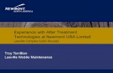 Experience with After Treatment Technologies at Newmont ... · Experience with After Treatment Technologies at Newmont USA Limited Leeville Complex Carlin Nevada ... (ECOM) 10.CJ4