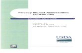 LabWare LIMS Privacy Impact Assessment - USDA · LabWare LIMS Cyber and Privacy ... USDA, APHIS, LabWare LIMS Privacy Impact Assessment for the LabWare LIMS April 2014 ... by reviewing