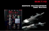 SERVO NUTRUNNER ESTIC CORPORATION - Wesco …wescoproductiontools.com/wp-content/uploads/2014/10/ESTIC-Fixtured... · AC Servo Nutrunner Z50 series enables to build a synthetic control