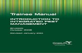 INTRODUCTION TO INTEGRATED PEST MANAGEMENT · Trainee Manual INTRODUCTION TO INTEGRATED PEST MANAGEMENT Brussels October 2008 Revised January 2011