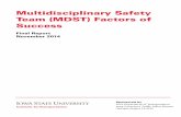 Multidisciplinary Safety Team (MDST) Factors of …publications.iowa.gov/18669/...Knapp_Multidisciplinary_Safety_Teams...document. This report does not ... Multidisciplinary Safety