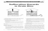 Suffocation Hazards in Grain Bins - College of … void may be created under the bridged grain by previous unloading so that a person who breaks through the crust may be buried under