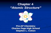 Chapter 4 Atomic Structure - 2.files.edl.io · Chapter 4 “Atomic Structure ... One change to Dalton’s atomic theory is that atoms are divisible ... Section 4.3 Distinguishing