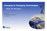 Emerging IC Packaging Technologies - SMTA. Materials HighHigh-End FC End FC. ... Target devices Logics on Si interposer ... Die Joining Adaptive Learning