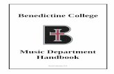 Music Department Handbookbcravenmusic.weebly.com/uploads/1/3/5/3/13537741/musichandbook...OVERVIEW OF THE MUSIC DEPARTMENT HANDBOOK ... Bachelor of Arts in Music with Emphasis in Music