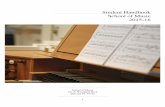 Student handbook 2015-16 - Stetson University · and these students must take diagnostic examinations in music theory, aural skills and keyboard. ... Student handbook 2015-16 ...