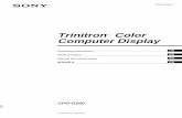 Trinitron Color Computer Display - Sony IE6 D:\###sagyou\09 gatu\0906\386697861CPDG200UC\01US03BAS-UC.fm masterpage:Left CPD-G200 3-866-978-61 (1) Setup Before using your monitor,