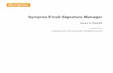 Symprex Email Signature Managerdocs.symprex.com/.../Symprex_Email_Signature_Manager_Users_Guide.pdfSymprex Email Signature Manager ... · Merge signatures with contact information
