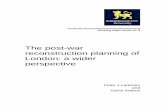 The post-war reconstruction planning of London: a wider ... · The post-war reconstruction planning of London: ... Schematic representation of clustering of London-related ... The
