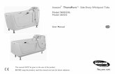 Invacare TheraPure™ Side Entry Whirlpool Tubs Model ... · CONTENTS Invacare® TheraPure™ Side Entry Whirlpool Tubs 2 Part No. 1167457 1 GENERAL 4 Symbols and Signal Words ...