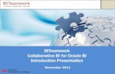 BITeamwork Collaborative BI for Oracle BI Presentationaws3.artofbi.com/BITeamwork/ArtOfBISoftware_BITeamwork_Overvie… · Data Sources and OBIEE/BITeamwork Repositories . WebLogic