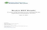 Broker RFP Results - des.wa.gov RFP Results A ... Agencies with fewer space demands and more general office and warehouse space needs ... Key Performance Indicators ...