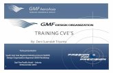 GMFAA, Training CVE's - searif-sari.org · TRAINING CVE’S By: Deni Suendah Triyanto To be presented in South East Asia Regional Initiative Forum (SEARIF) Design Organization Approval
