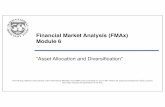 Financial Market Analysis (FMAx) Module 6 - edXIMF+FMAx+1T2017... · Module 6 “Asset Allocation ... 0.34, 0.66 ()4.7%, 7.2%, 0.524 DE pp p ww Er S! == == = Selecting)theBest)Portfolio