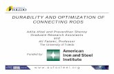 DURABILITY AND OPTIMIZATION OF …/media/Files/Autosteel/Great Designs in Steel...DURABILITY AND OPTIMIZATION OF CONNECTING RODS ... – Testing of Forged Steel and Powder Metal Connecting