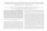 Compact Behavioral Modeling and Time Dependent … · Compact Behavioral Modeling and Time Dependent Performance Degradation Analysis of Junction and ... device numerical simulation