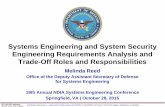 Systems Engineering and System Security Engineering ... · Systems Engineering and System Security ... chain risk management – Security ... system security requirements into the