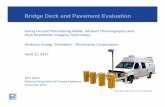 Bridge Deck and Pavement Evaluation - County … 9am bridge...Bridge Deck and Pavement Evaluation Using Ground Penetrating Radar, Infrared Thermography and High Resolution Imaging