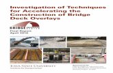 Investigation of Techniques for Accelerating the ... of Techniques . for Accelerating the Construction of Bridge Deck Overlays. Final Report. April 2016 . Sponsored by. Federal Highway