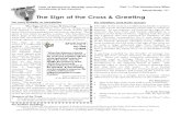 The Sign of the Cross & Greeting - sjog.net · The Sign of the Cross & GreetingThe Sign of the Cross & Greeting ... greetings used at Liturgy ... A Study of the Structural Elements