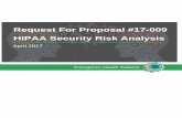 Request For Proposal #17-009 HIPAA Security Risk … for Emergence Health Network Request For Proposal #17-009 HIPAA Security Risk Analysis April 2017 Emergence Health Network Food