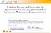 Building Blocks and Strategies for Agriculture Water ... · Building Blocks and Strategies for Agriculture Water Management ... Strategies for Agriculture Water Management Policy.