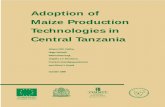 Adoption of Maize Production Technologies in Central Tanzania · Adoption of Maize Production Technologies in Central Tanzania. Mexico, D.F.: International Maize and Wheat Improvement