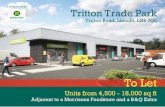 Lincoln Trade Counter.q:Layout 1 - Banks Long · Tritton Trade Park, Tritton Road, Lincoln, LN6 7QL. King’s Lynn Peterborough Leicester Birmingham ... MARK ST MONSON STREET RIPON