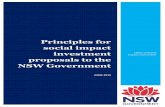 Principles for social impact investment proposals to the ... · Principles for social impact investment proposals JUNE 2015 p. 2 of 18 Introduction Social impact investment encourages