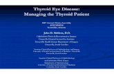 Dr.Siddens - Thyroid Eye Disease - AOCOOHNS · Place graft to help push eyelid upward ECG, TarSys, Alloderm, etc. Upper Lid Recession. Lower Lid Recession Ear cartilage graft. Exophthalmos