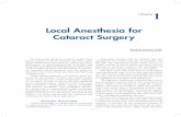 Local Anesthesia for Cataract Surgeryphaco.ascrs.org/sites/phaco.ascrs.org/files/textbooks/Achieving... · Local Anesthesia for Cataract Surgery of retrobulbar injection, perforation
