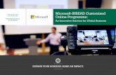 Microsoft-INSEAD Customised Online Programme Customised Online Programme: An Innovative Solution for Global Transformation 4 Microsoft Corporation is an American multinational technology