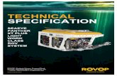 ROVOP Panther XTP Spec Sheet Rev 1 SPECIFICATION SEAEYE MODEL PANTHER XT PLUS LIGHT WORK CLASS ROV SYSTEM Panther XT Plus MANUFACTURER Saab Seaeye Ltd. CLASSIFICATION DNV A60 Zone