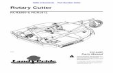 Rotary Cutter - Land Pride · 2 RCR1860 & RCR1872 Rotary Cutter 312-849P 12/21/17 Table of Contents Part Number Index ... Rear Rubber Guard.....48 S Skid Shoe Kit ...