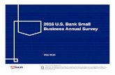 2016 US Bank Small Business Annual Survey Final©2016 U.S. BANCORP. ALL RIGHTS RESERVED. | U.S. BANK | 2 2016 U.S. Bank Small Business Annual Survey May 2016 | Seventh Edition BACKGROUND