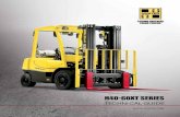 H40-60XT SERIES TECHNICAL GUIDE - Hyster · Circled dimensions correspond to the line numbers on the tabulated chart inside the Technical Guide. Dimensions are in ... Hyster lift