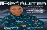 As this edition of Navy Recruiter Magazine finds its Recruiter...Bravo Zulu to you all! ... FORCM(AW/SW/IW) Eddie L. Knight Force Master Chief Navy Recruiting Command Lt. Cmdr. Jessica
