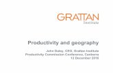 Productivity and geography - Productivity Commission · Productivity and geography John Daley, CEO, ... • In Australia and around the world, ... 80 1960 1965 1970 ...