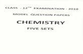 CHEMISTRY - Think90plusthink90plus.com/test/chem.pdf · CHEMISTRY MODEL QUESTION PAPERS CLASS ... Alkaline KMnO4 RedP 420 K Distillation Zn\Hg/Hcl ... Aspirin is an acetylation product