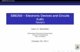 SBE202 Electronic Devices and Circuits (Lab) - … Electronics (Lab) The Story of a deciBel Outline 1 The Story of a deciBel 2 Introduction to SPICE SPICE AC Analysis 3 Using the …