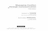 Managing Conflict through Communicationcatalogue.pearsoned.co.uk/assets/hip/gb/hip_gb_pearsonhighered/...Managing Conflict through Communication Fifth Edition DuDlEy D. Cahn Professor