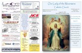 Services: Our Lady of the Mountains · or Diane Caddell (970) ... THU AUG 25 8:30 AM James and Doris Atkins ... Welcome Parishioners and Visitors to Our Lady of the Mountains Parish.