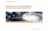 Hurricanes Irma and Maria Federal Tax Considerations ... · Hurricanes Irma and Maria — Federal Tax Considerations Associated With Disasters 2 Hurricane Irma, categorized as one