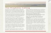 The Prophetic Ministry - Ruach (Breath of Life) Ministries · The ministry of a prophet was considered so significant by the Biblical writers, that their actual moment of commissioning