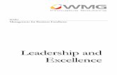 Leadership and Excellence - University of Warwick · Balanced Scorecard ... Conceptual foundations ... LEADERSHIP AND EXCELLENCE ©WMG . LEADERSHIP AND EXCELLENCE ©WMG . LEADERSHIP