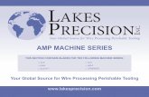 AMP MACHINE SERIES - Lakes Precision · Advantages: By adjusting cutter ... Disadvantages: Shut height cannot be modified to process adjacent wire sizes. ... AMP CLS IV + MACHINE