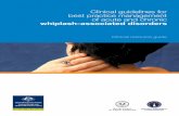 Best practice management of whiplash-associated …ccpor.ca/wp-content/uploads/South-Australian-Whiplash-Clinical... · i. Clinical guidelines for . best practice management of acute