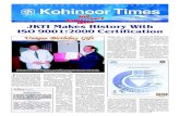 JKTI Makes History With ISO 9001:2000 Certificationkohinoorgroup.co.in/images/kohinoor-times/oct-mar2005.pdf · of the UK-based British Standards Institution – BSI Group, ... BSI